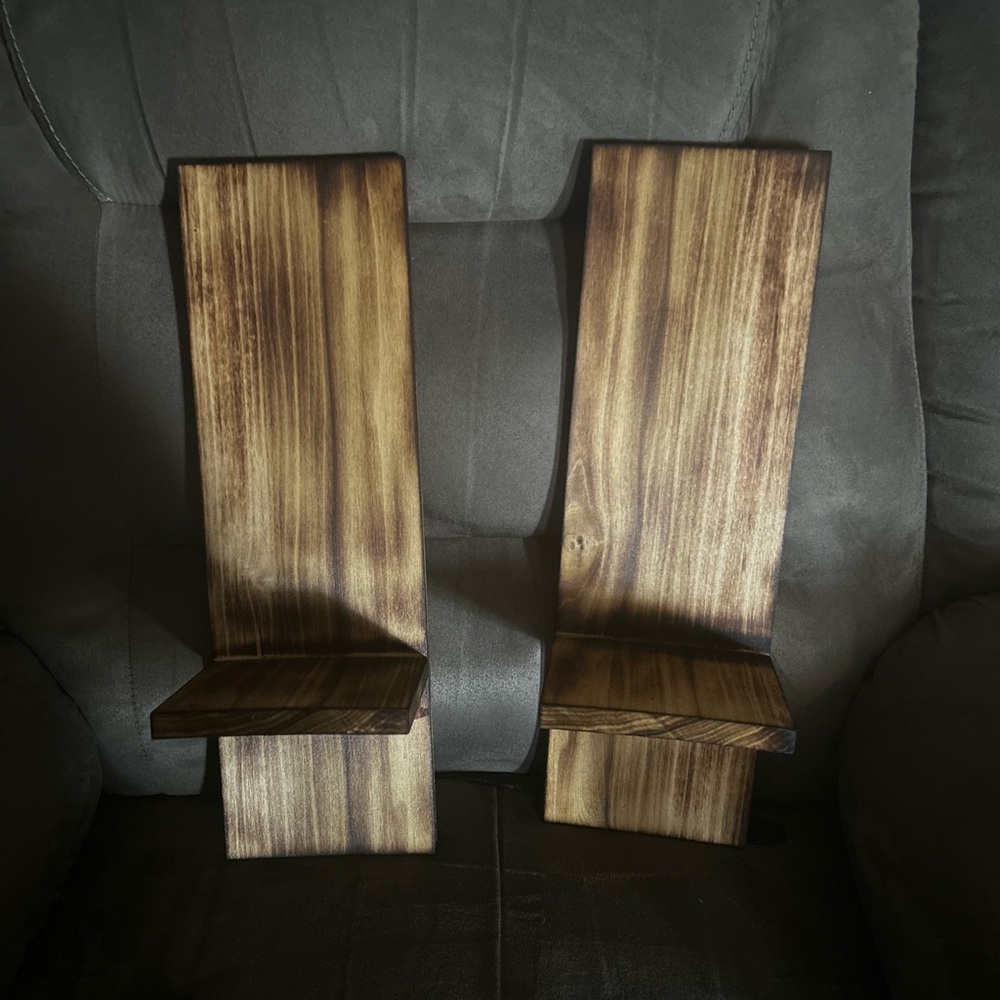 Rustic Wooden Wall Sconces